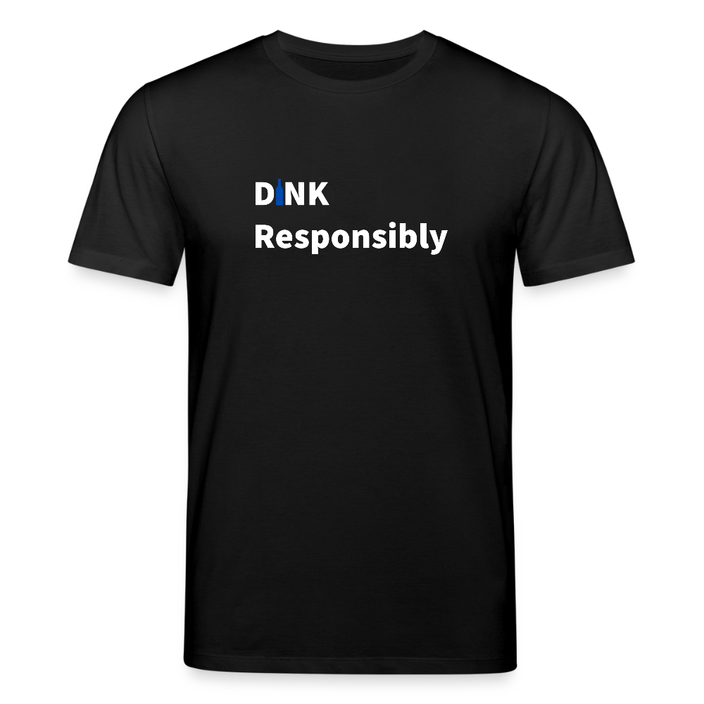 Dink Responsibly Bio-Shirt - Schwarz