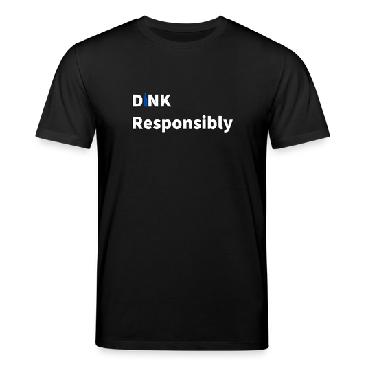 Dink Responsibly Bio-Shirt - Schwarz