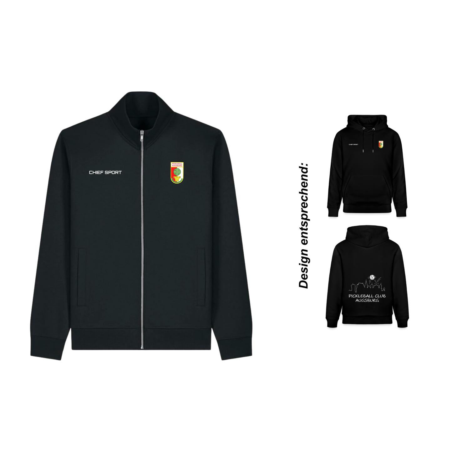 Zipper Sweatshirt (Unisex) [Pickleball Augsburg]