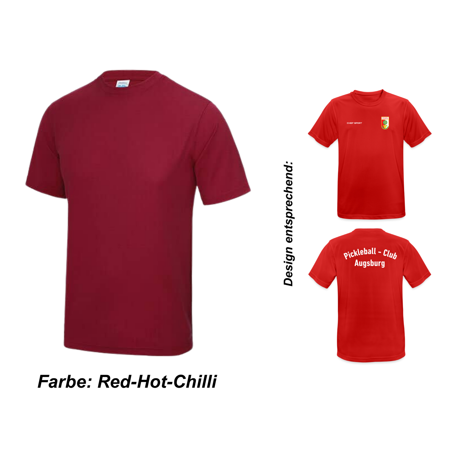 Basic Sportshirt (Damen & Herren/ Unisex) [Pickleball Augsburg]