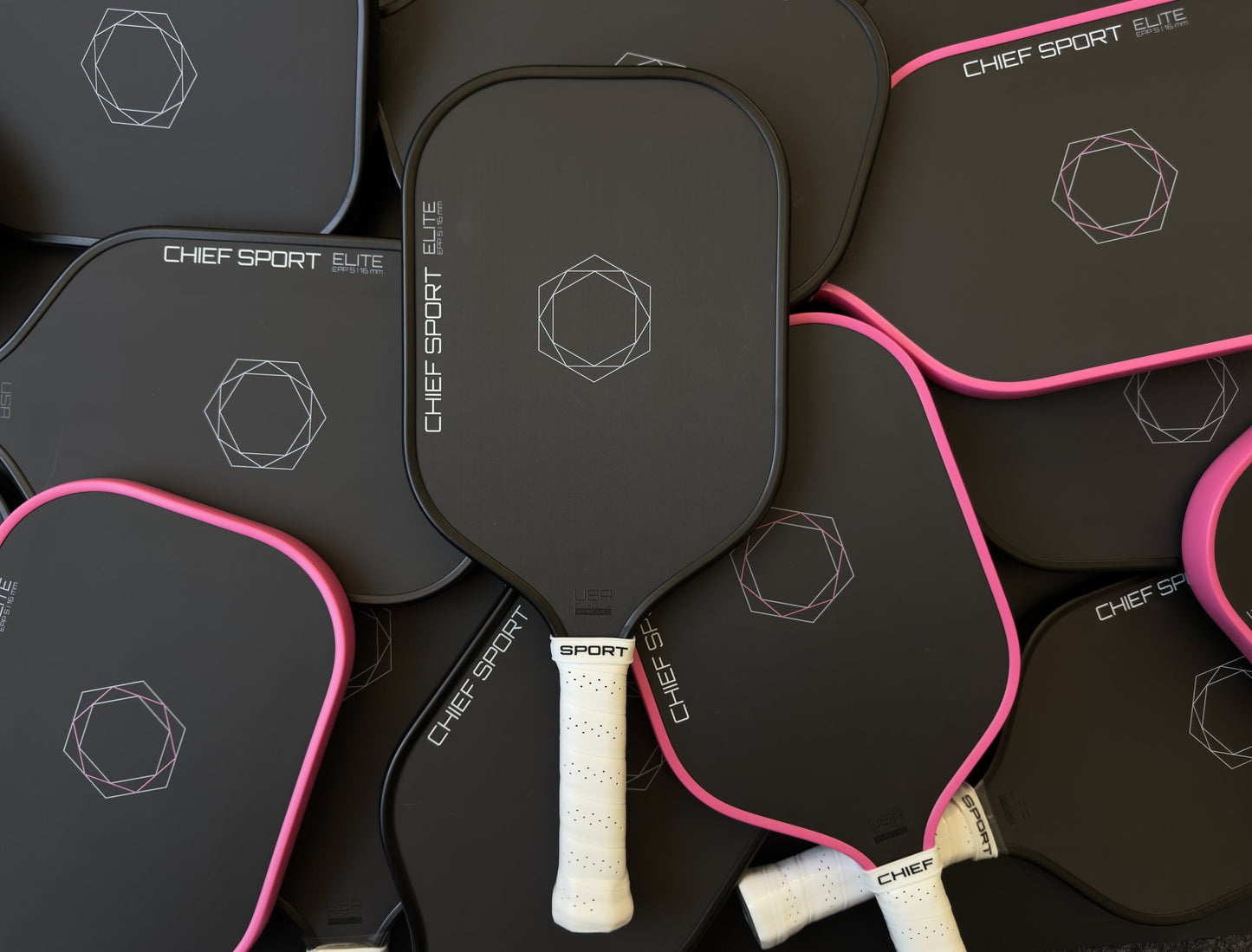 CHIEF SPORT ELITE - USA Pickleball Approved - Pro Pickleball Paddle (black)
